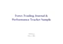 create a forex trading journal and performance report